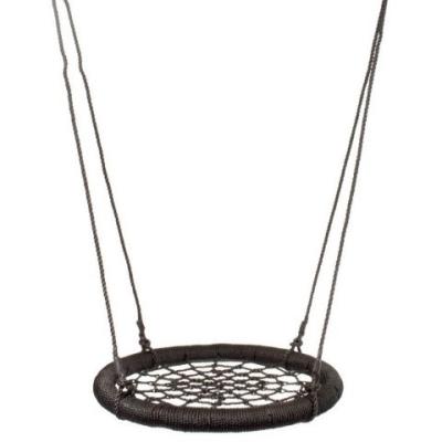 China Hot Selling Modern Small Metal Nest Swing Playground Swing Seat Bird Nest Cobweb Spiders Outdoor Cheap UFO SWING for sale