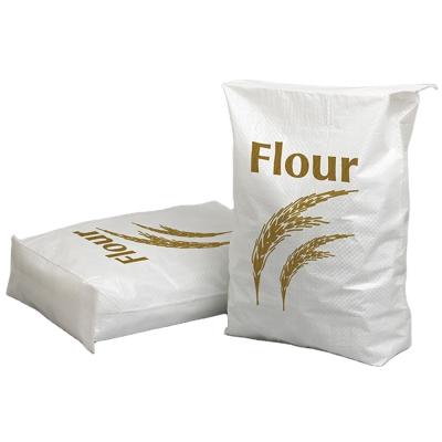 China Barrier Corn Flour Packaging Bag All Purpose Flour PP Woven Pouches Printed Plastic Proof With Logo for sale