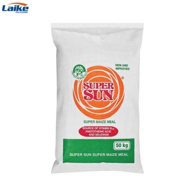 China Disposable Custom Printed Sack PP Woven Sugar 50kg Plastic Sack With Pe Liner for sale