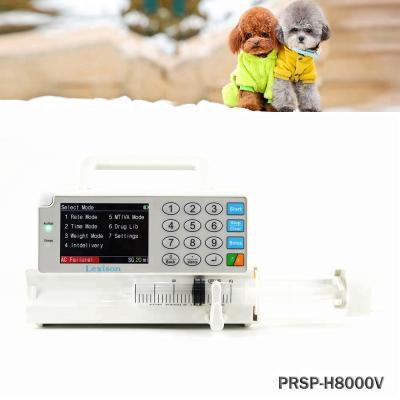 China PRSP-H8000V Plastic Stackable Cheap Price Veterinary Use Syringe Pump With Drug Library for sale