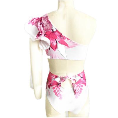 China Plus Size Newly Designed Swimsuit Flower Pattern Two Piece High End Swimsuit Is Cheap for sale