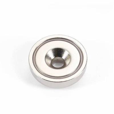 China N52 NdFeB Neodymium Disc Magnet with Countersunk Hole Ring Magnets Fishing Magnet for sale