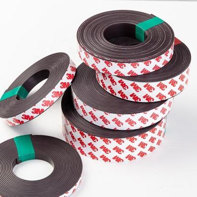 China Customized Size Isotropic Flexible Magnetic Tape Rubber Magnet with 3M Self-Adhesive for sale