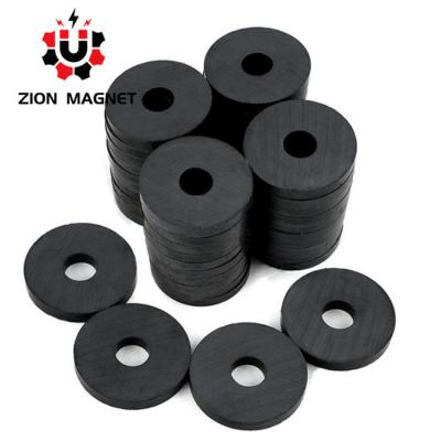 China Permanent Ferrite Ring Magnet with Customized Magnetism Direction for sale