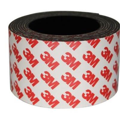 China Flexible Magnetic Strip Band with Soft Rubber Magnet and Industrial-Strength Adhesive for sale