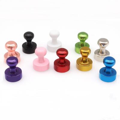 China Neodymium Magnet Colored Metal Magnetic Push Pins for Calligraphy and Painting Whiteboard for sale