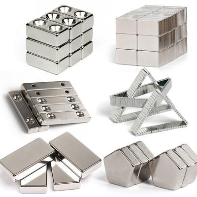 China N35 Neodymium Magnet Block Thin Magnets In Magnetic Materials with Ni-Cu-Ni Coating for sale