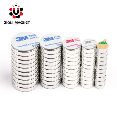 China Industrial Magnet 3M Self-Adhesive N35 NdFeB Magnet Disc for 's Top-Selling Sensors for sale