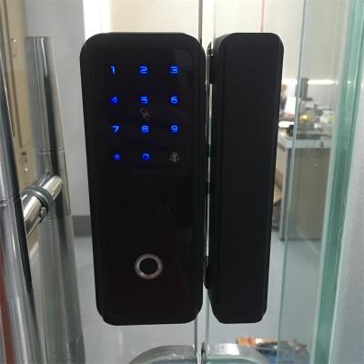 China Digital Glass Keyless Passcode Lock ttlock App Entry Wifi Lock Anti-peep Code Smart Office Door Commercial Sliding Door Lock for sale