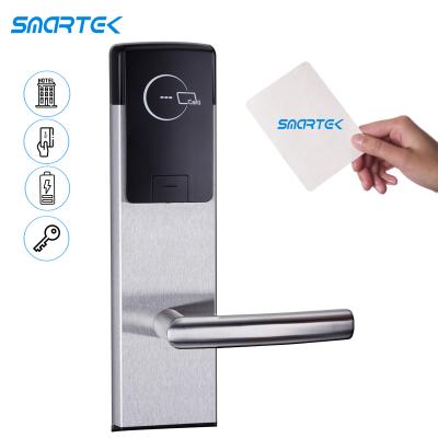 Chine 304 Stainless Steel 125KHz T5577 Smartek E301 SUS304 Smartek E301 SUS304 Hotel Smart Lock System Offline ANSI RFID Hotel Lock à vendre