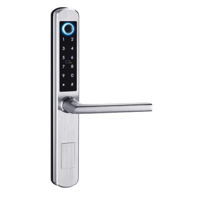 China Brass+ABS Smartek TT Lock App Door Handle Lock Pure High End Thin Aluminum Door Type for sale