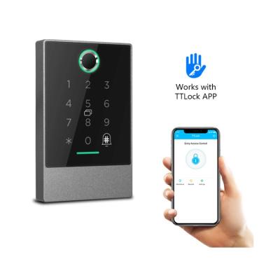 China Lock door automatically when close biometric fingerprint rfid door access control system with TT lock App for sale