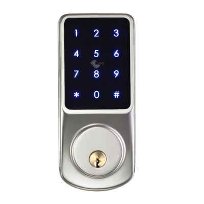 중국 Aluminum alloy panel Wifi technology tuya app card code lock tuya wifi main electric deadbolt 판매용