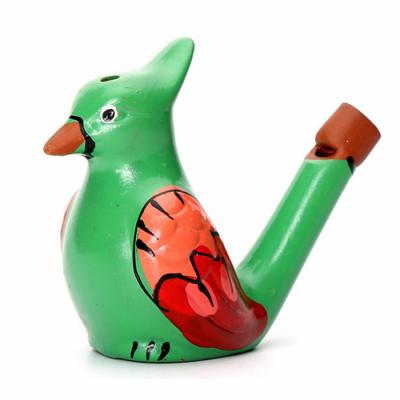 China Outdoor Cute Music Flute Camping Ocarina Ceramic Water Bird Whistle for Children for sale