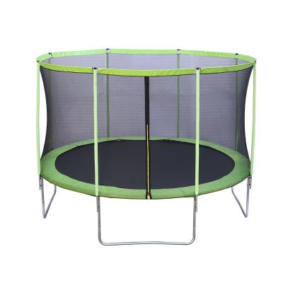 China Eco - Friendly FUNJUMP Round Trampoline Parks With Fiber Rod Safety Fencing for sale