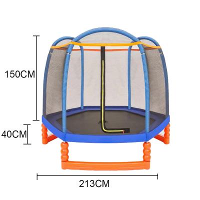 China With FUMJUMP Springless Trampolines Kids Protective Bungee Net Trampoline With Safe Ladder for sale