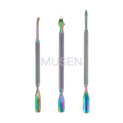 China Professional Nail Care Cuticle Pusher Stainless Steel Cuticle Nail Pusher for sale