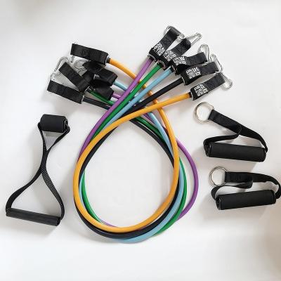 China 11pcs Portable Elastic Latex Resistance Bands for sale