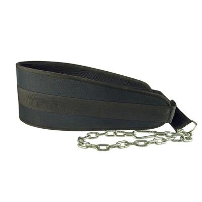 China Premium Heavy Duty Resistance Weightlifting Dip Belt With Chain for sale