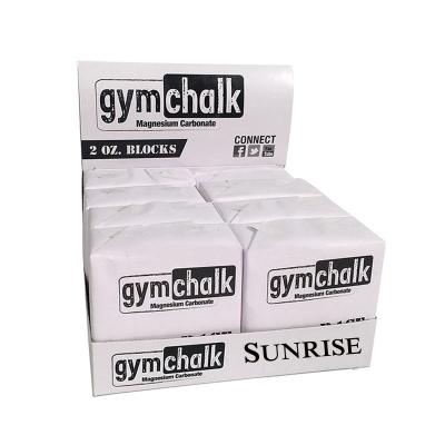 China Anti Slip Gym Chalk Anti Slip Magnesium Carbonate Sports Gym Chalk Block for sale