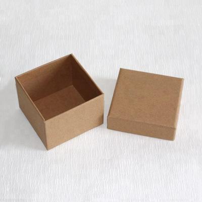 China Recyclable Cheap Custom Small Logo Kraft Paper Gift Box for sale