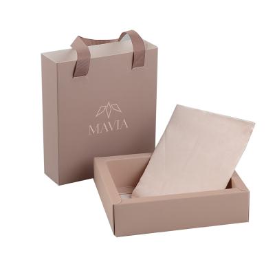 China Recyclable Wholesale Custom Paper Jewelry Packaging Drawer Box Necklace Cardboard Paper Jewelry Box With Satin Handle for sale