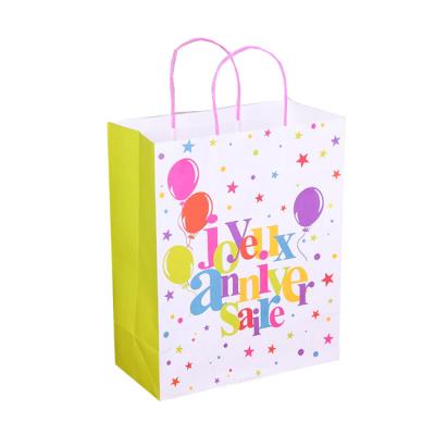 China Recyclable Luxury Shopping Kraft Paper Bag Tote Bag Custom Paper Bag for sale