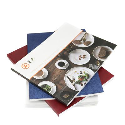 China paper & Cardboard Customized 157g A5 A4 Art Paper Full Color Printing Different Size Paper Brochure With Cementing for sale