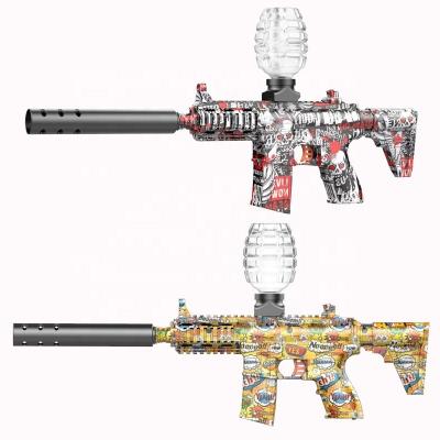 China 2022 New Electric Toy Gun Exquisite Graffiti Desert Eagle Pistol M416 Rifle Water Ball Gel Ball Shooting Toy Gun Simulation Gel for sale