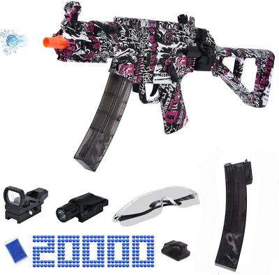 China Amazon Explosion Splash Water Drop MP5 Submachine Gun Toy Model Gun 2 In 1 Pocket Manual High Speed ​​Auto Launch Outdoor Game for sale