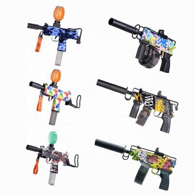 China Latest splatrball gun 2022 graffiti model gun automatic toy electric gun UZI ScorpionM61 shockwave splatter ball freeze splat gun for sale