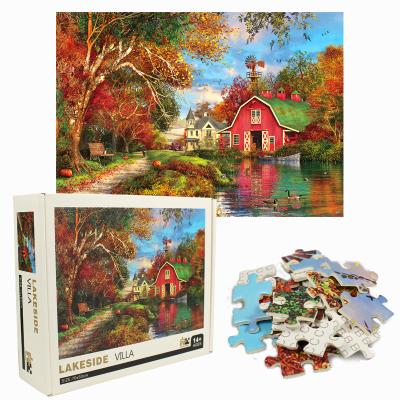 China Unzip Puzzle 1000 Pieces Landscape Pattern Pictures Adult Jigsaw Puzzles Kids Educational Toys For Children Puzzle Adult Gifts for sale