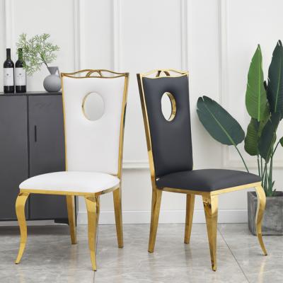 China Gold Plated Nordic Gold Restaurant Dining Chair Chairs Modern Dining Furniture Stainless Steel Chairs Set Of 6 for sale