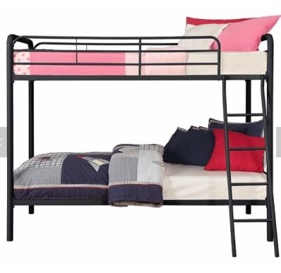 China BSCI FACTORY cheap school double deck metal frame ornate heavy duty bunk beds with ladder for sale