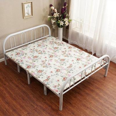 China Folding Bed Metal Frame Comfortable Portable Folding Cheap Bed for sale