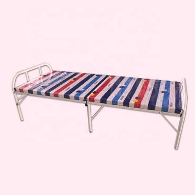 China Foldable Bed Modern Adjustable Army Metal Furniture Metal Folding Bed Iron Bed Hotel for sale