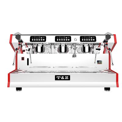 China Garage Multi Function Three Heads Coffee Machine Three Groups Commercial Coffee Maker for sale