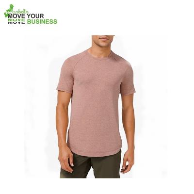 China Anti-wrinkle fashion hot selling summer round neck men short sleeves for casual wearing for sale