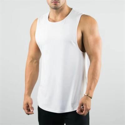 China Wholesale Custom Lightweight Loose Vest Men Gym Wear Training Workout Plain Tank Top Exercise QUICK DRY for sale