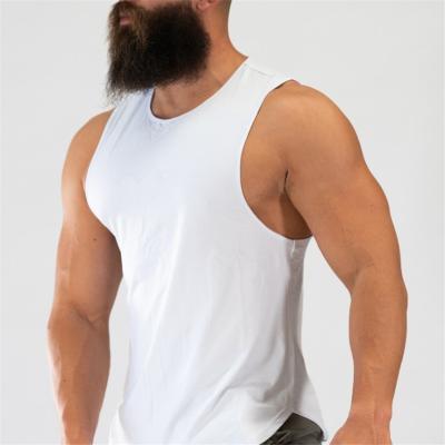 China Wholesale QUICK DRY Workout Muscle Color Men Gym Breathable Stretch Single Tank Top for sale