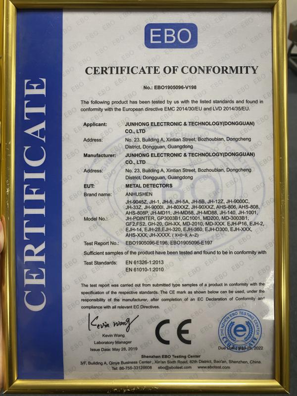 CE - Junhong Electronic & Technology (Dongguan) Co., Ltd.