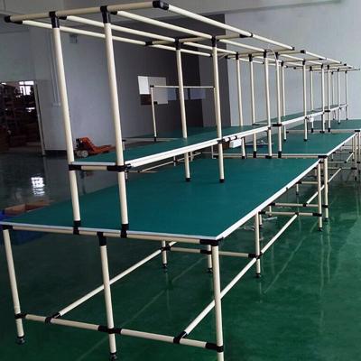 China New Style Heat Resistant Pipe Lean Table Workbench Workbench Workshop ESD Packing Assembly Line For Packing Workshop for sale