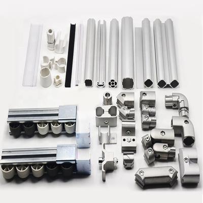 China Lightweight and easy to assemble joint flexible aluminum tube for workbench aluminum fittings for sale