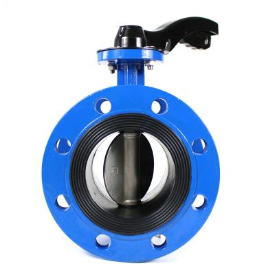 China OEM DN50 DN80 Water Oil Gas Worm Gear Box FLG General Stainless Steel DI Double Flange Butterfly Valve for sale