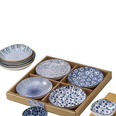 China Sustainable Jade-CER Porcelain Set Japanese Blue Ceramic 7