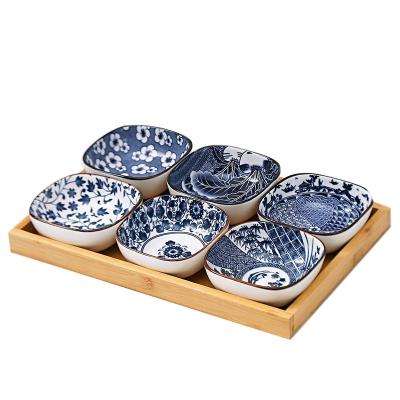 China Sustainable Japanese Style Tableware Restaurant Kitchen Utensils Adjust Seasoning Dish for sale