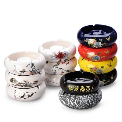 China Eco - Friendly Outdoor Portable Ashtray Custom Windproof Ceramic Cigar Ashtray for sale