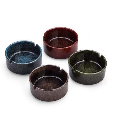 China Eco-friendly Decor Popular Home Cigar Office Hotel Ashtray Car Ceramic Ashtrays for sale