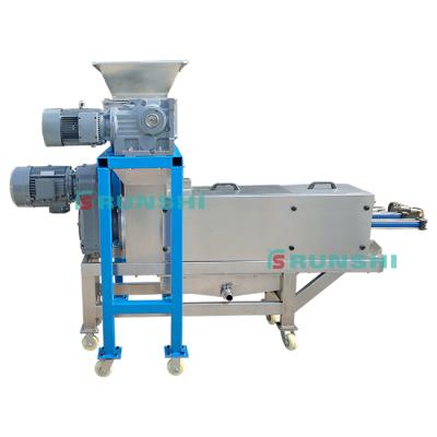 China Factory High Quality Water Hyacinth Crushing Solid Liquid Separator / Tear Waste Dewatering Screw Press for sale