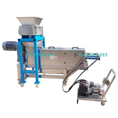 China Waste Vegetable Dewatering Plant 304SUS Screw Press Machine for sale